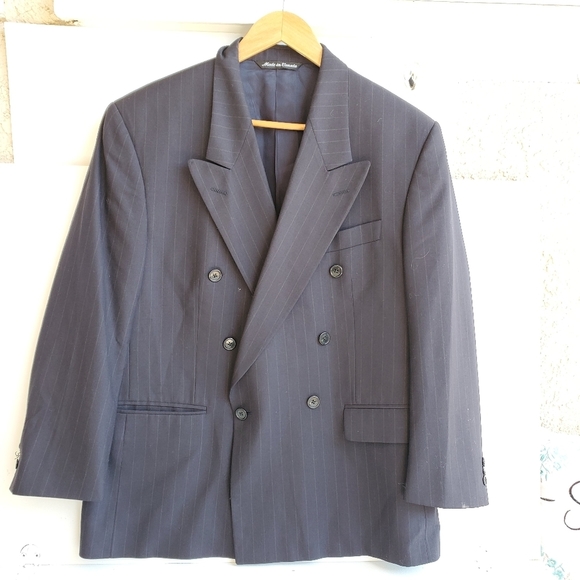 High Quality Blazer Jacket  Dark Blue Sz 46R - Picture 2 of 8